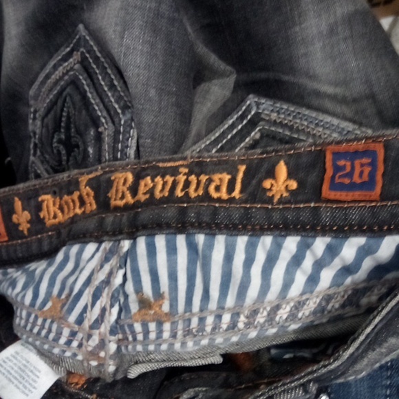 Rock Revival Women's 26 Straight Embellished Embroidered Distressed Black NWOT - Picture 9 of 14